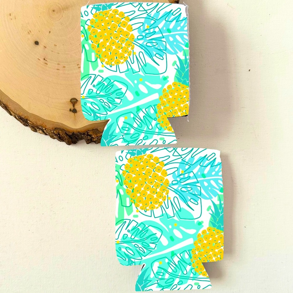 Summery Sublimated Koozies (Pineapples) BBQ,Beach & Poo…